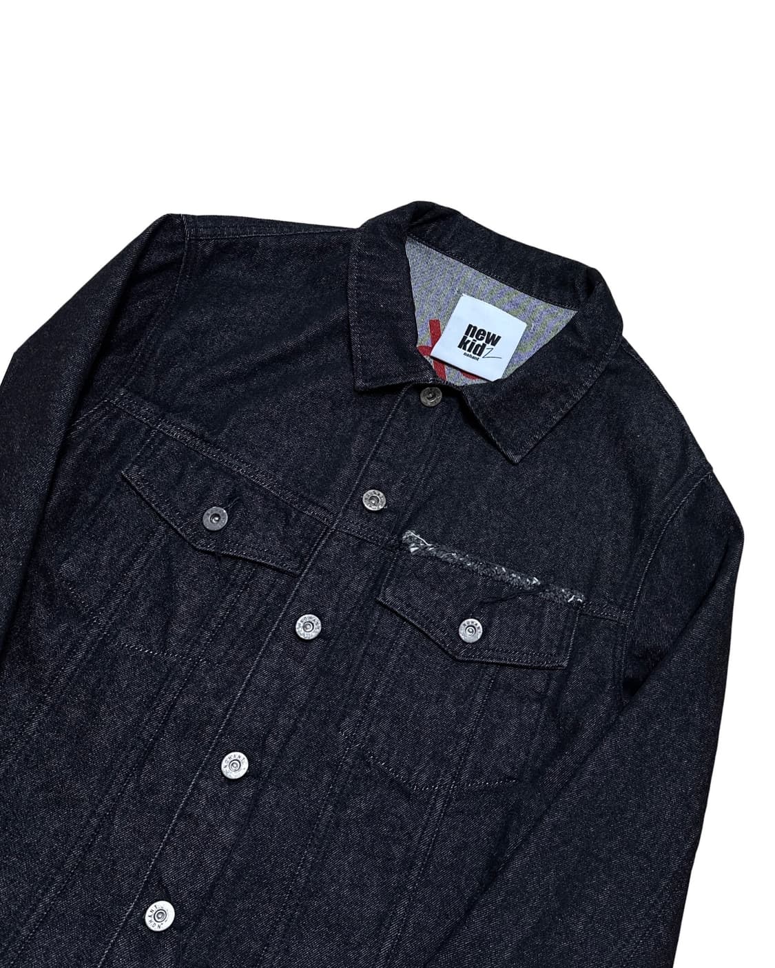 노앙 뉴키즈 흑청 데님 트러커 자켓 상품이미지2