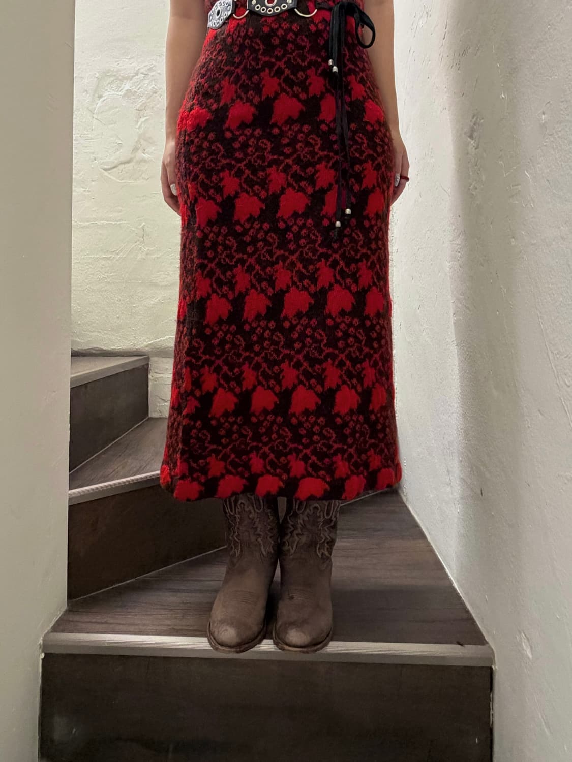 Karinca 포도넝쿨 울 니트 롱OPS 상품이미지9