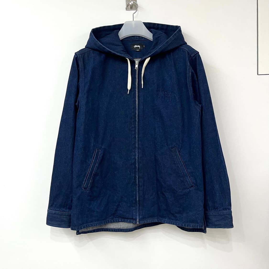 스투시 자수로고 데님 후드 자켓 상품이미지3