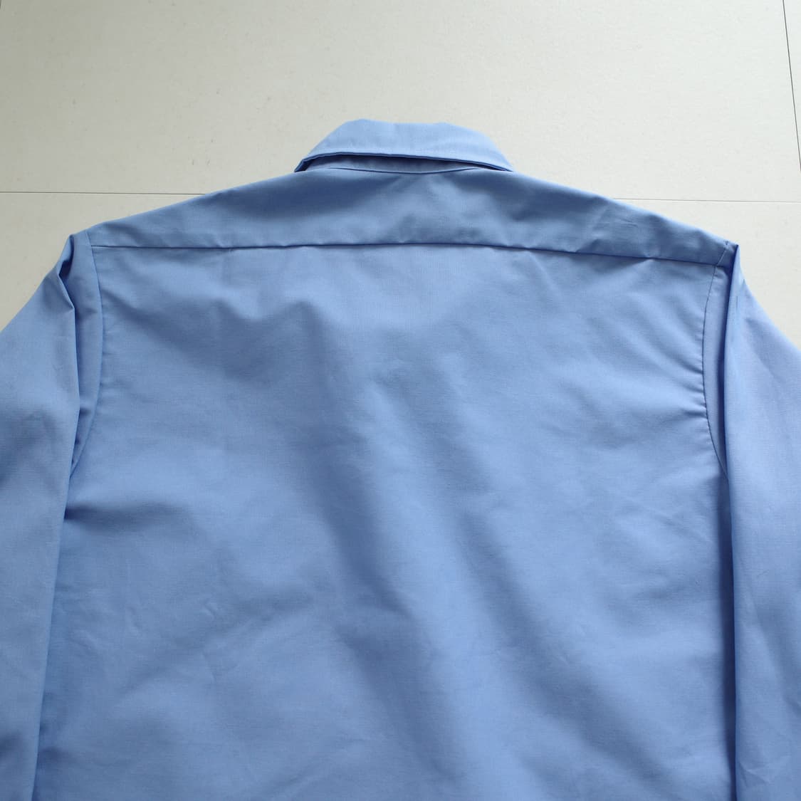 90s 랭글러 레드캡 MADE IN USA 워크셔츠 블루 100 상품이미지7