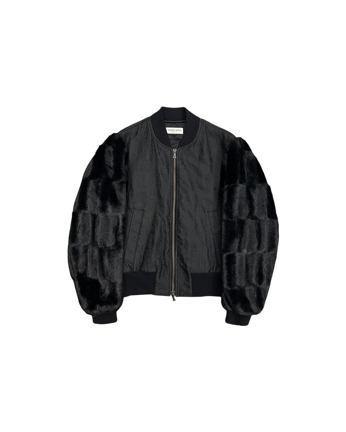 드리스 반 노튼 퍼 슬리브 블루종 상품이미지4