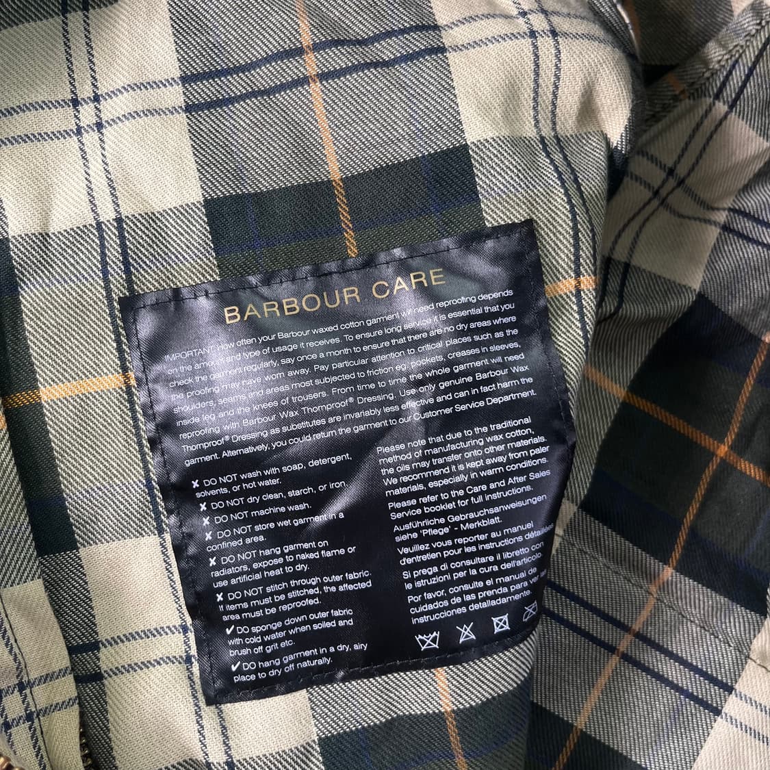 100 바버 뷰포트 왁싱 자켓 상품이미지6