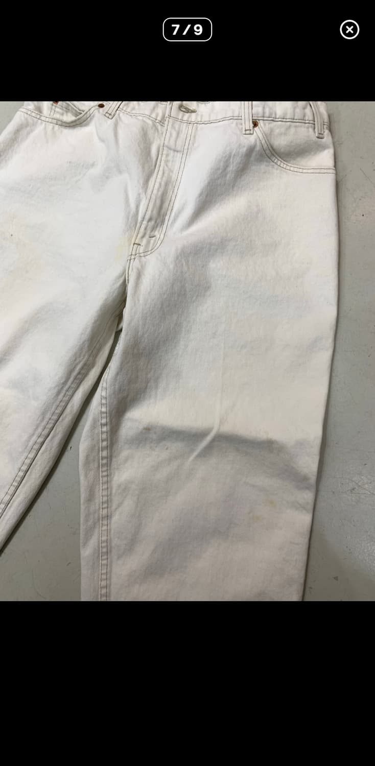 90s 빈티지 리바이스 560 화이트 팬츠 38 상품이미지6