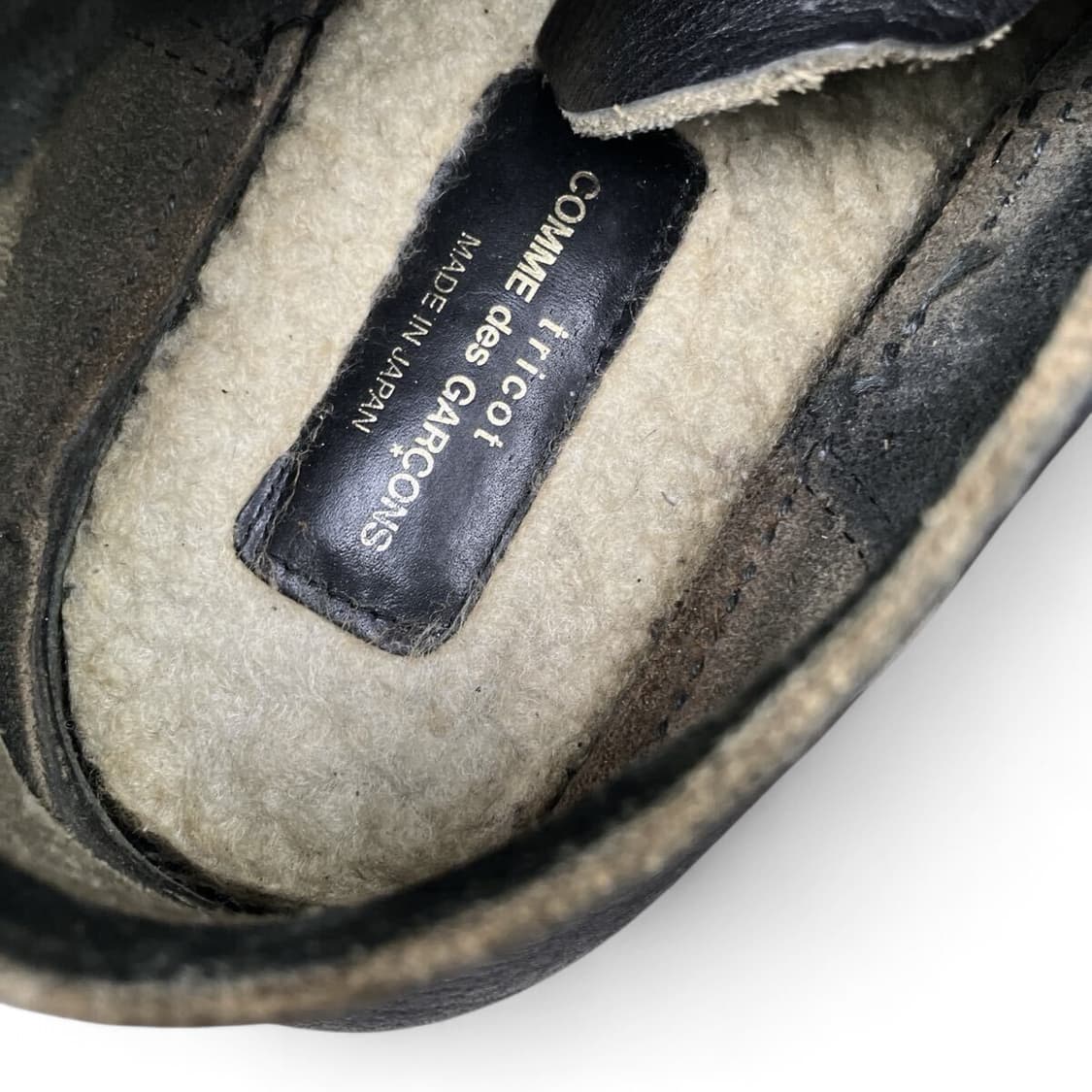 꼼데가르송 트리콧 가죽 플레인토 더비슈즈 상품이미지8