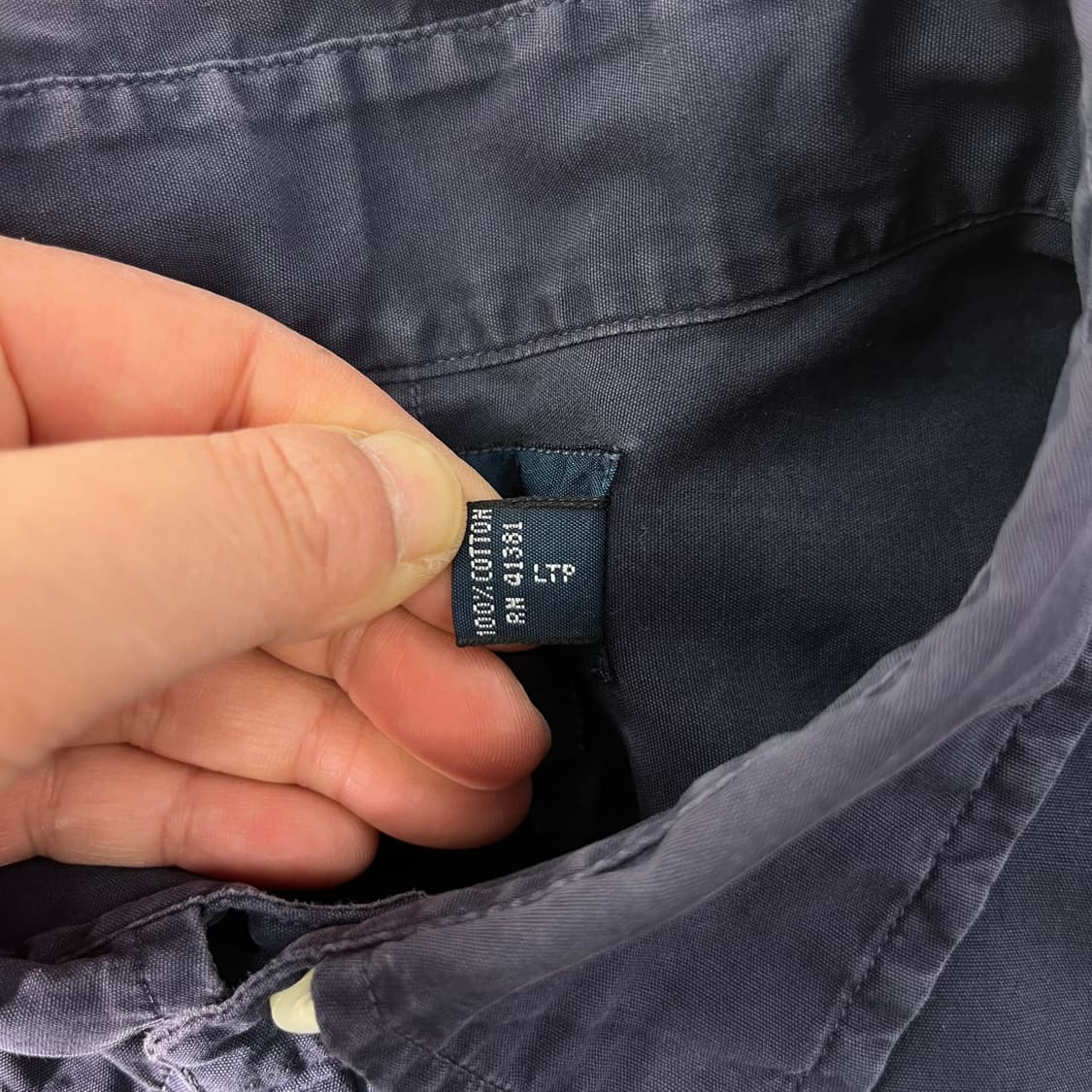 100 폴로랄프로렌 코튼 네이비 셔츠 상품이미지5