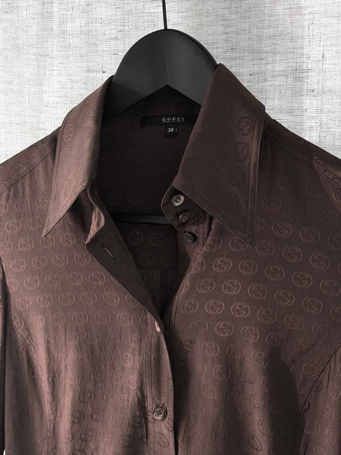 gucci silk brown shirts 상품이미지3
