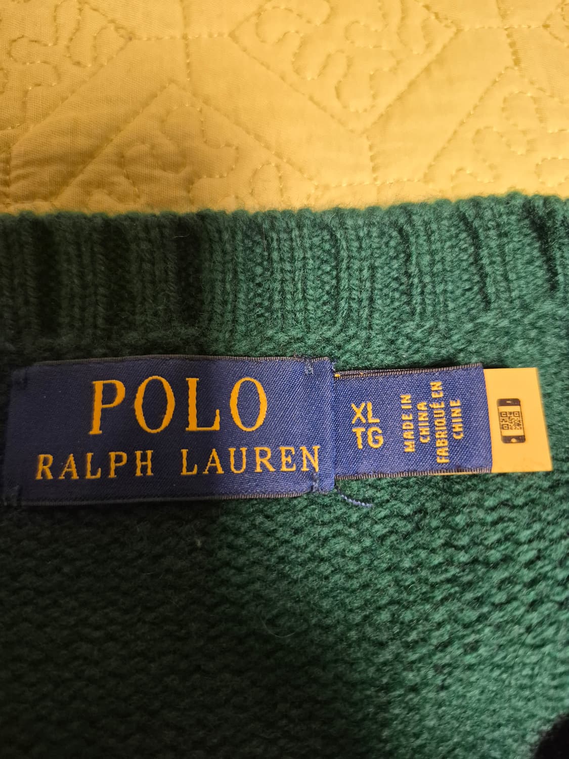 폴로 베어 인타르시아 니트 스웨터 그린 상품이미지2