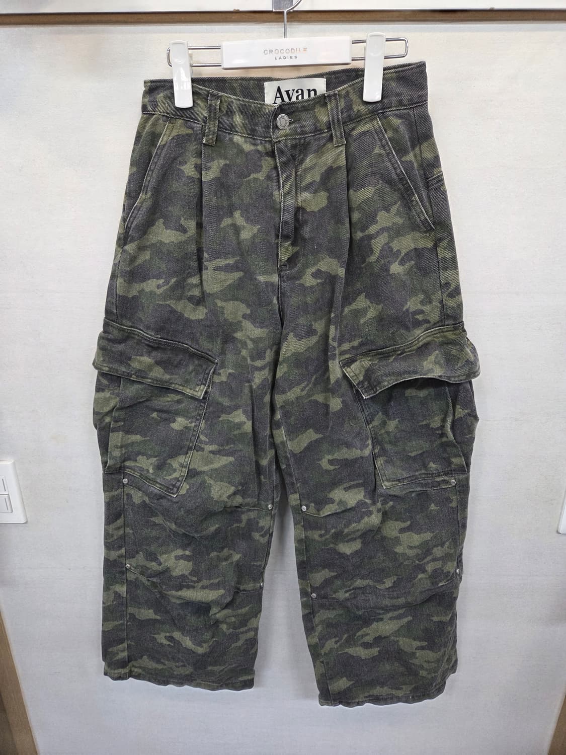 어반드레스 여성 카고 카모 와이드 팬츠 xs 상품이미지1
