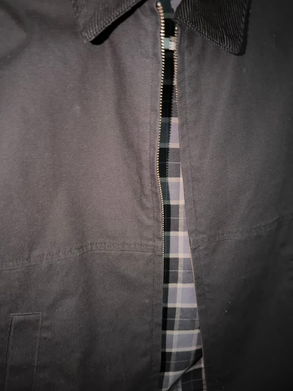 유니클로 집업쇼트 블루종 블랙 S 상품이미지3