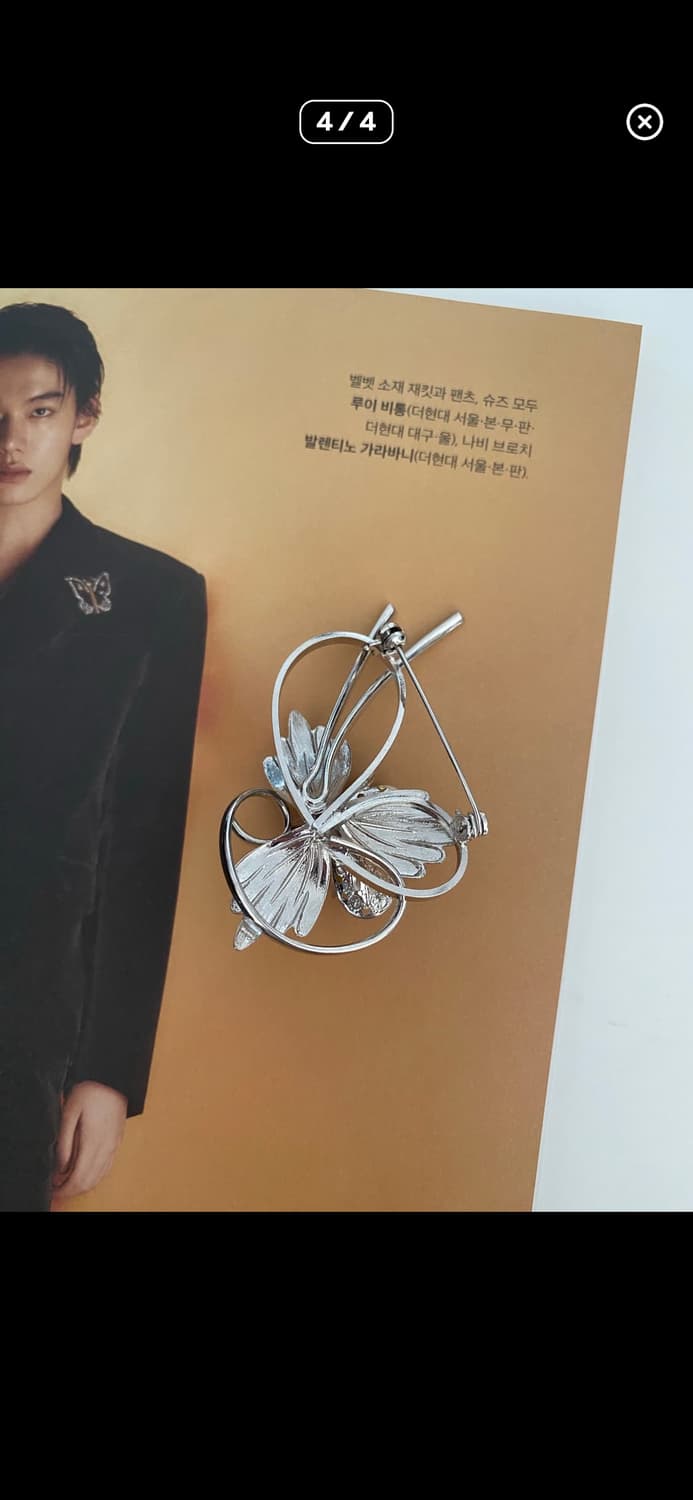 일본 수입 실버톤 브로치 상품이미지4