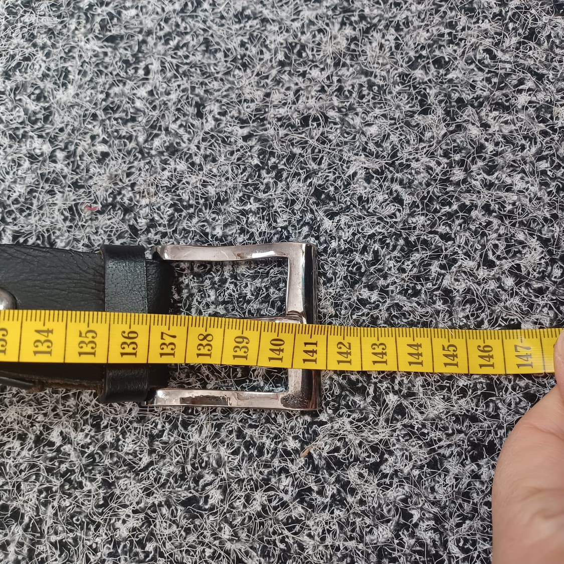 빈티지 가죽 벨트 블랙  상품이미지7