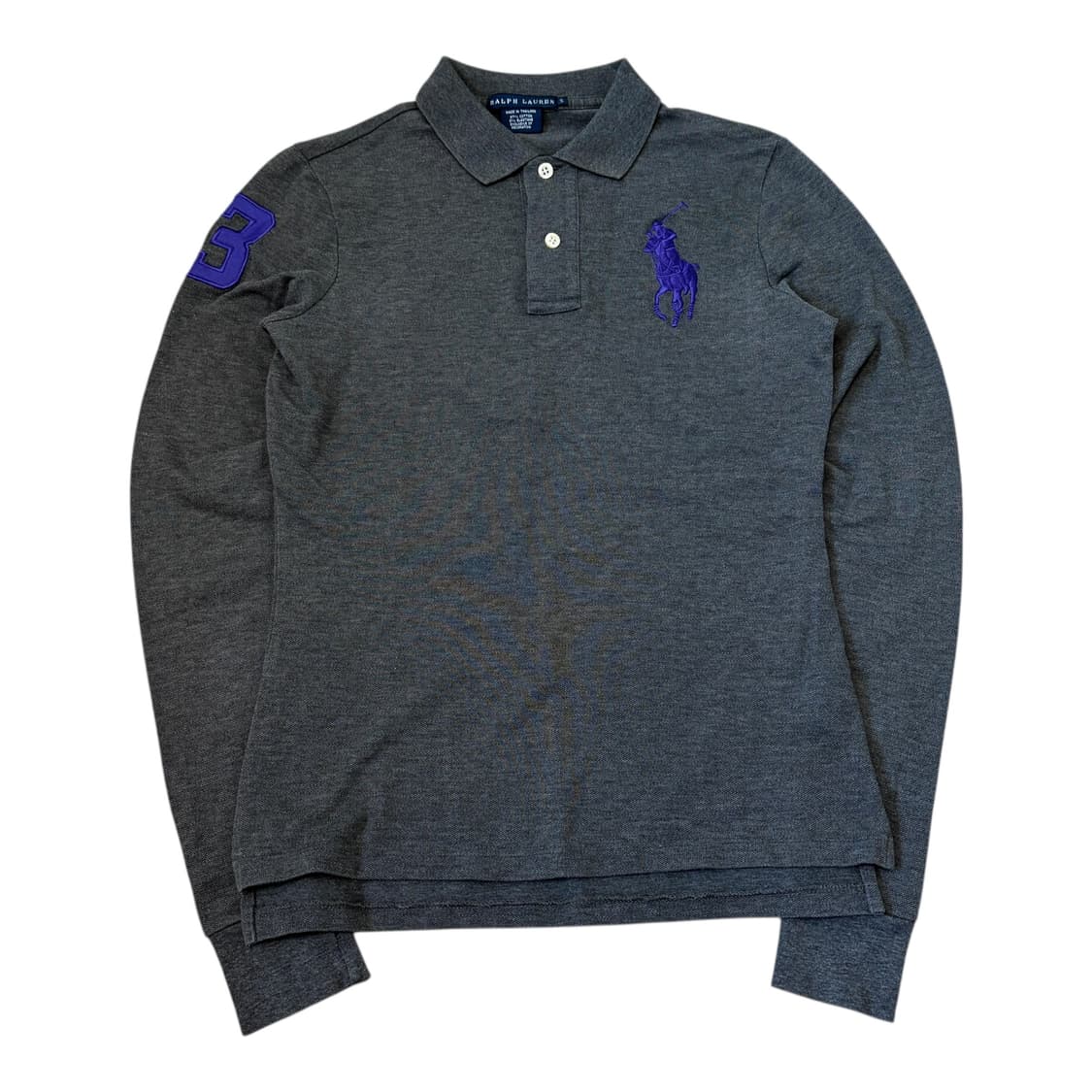 폴로 랄프로렌 퍼플 빅포니 PK 카라 롱슬리브 상품이미지1