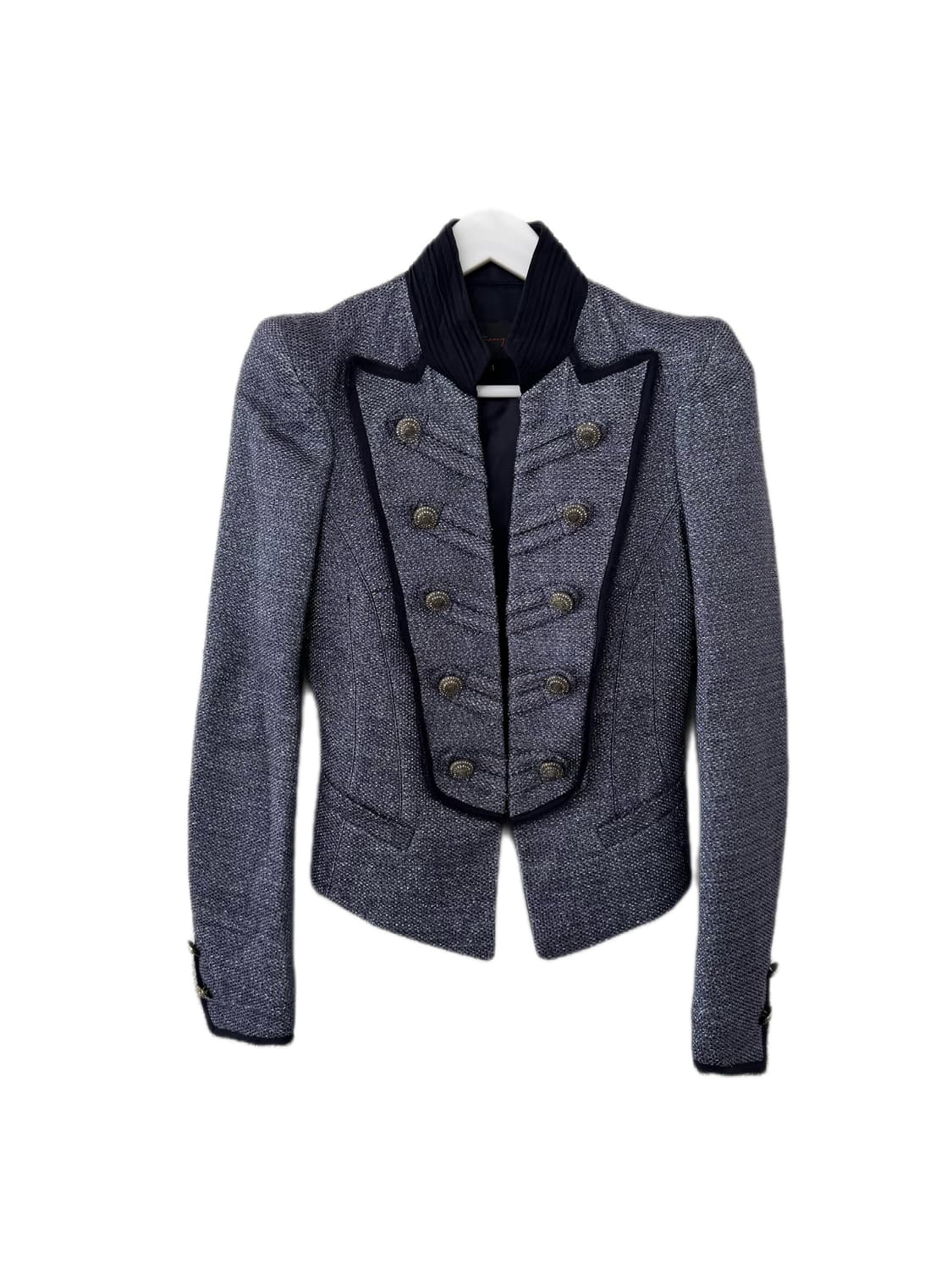 Y2K/빈티지] 유니크 나폴레옹 제복 스타일 트위드 자켓 상품이미지1