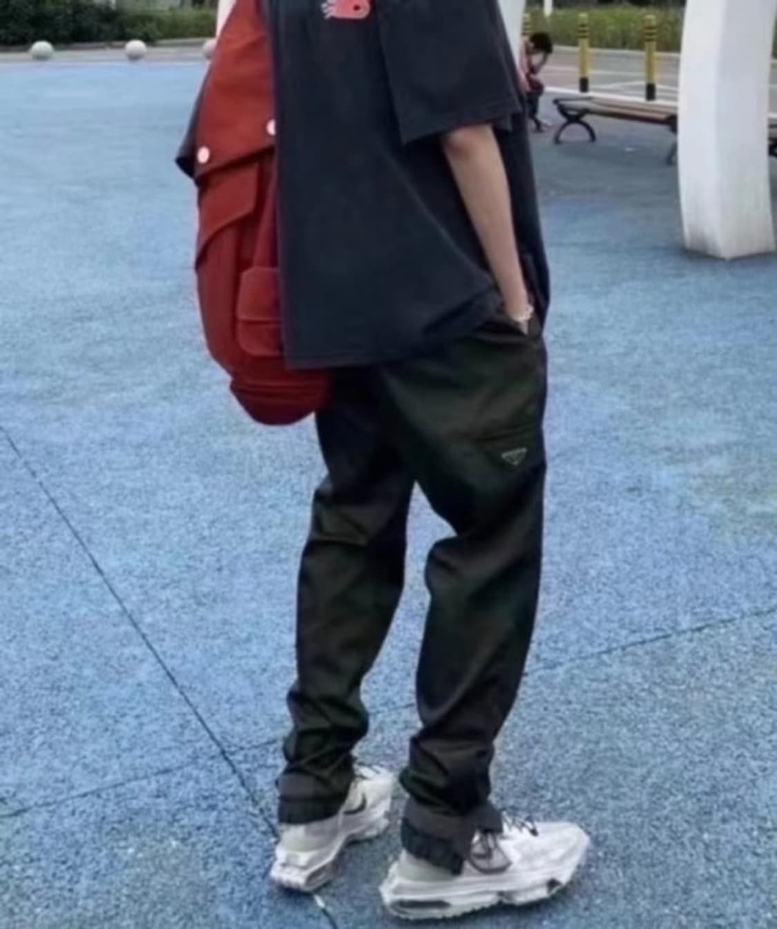 프라다 리나일론 팬츠 블랙 48 상품이미지6