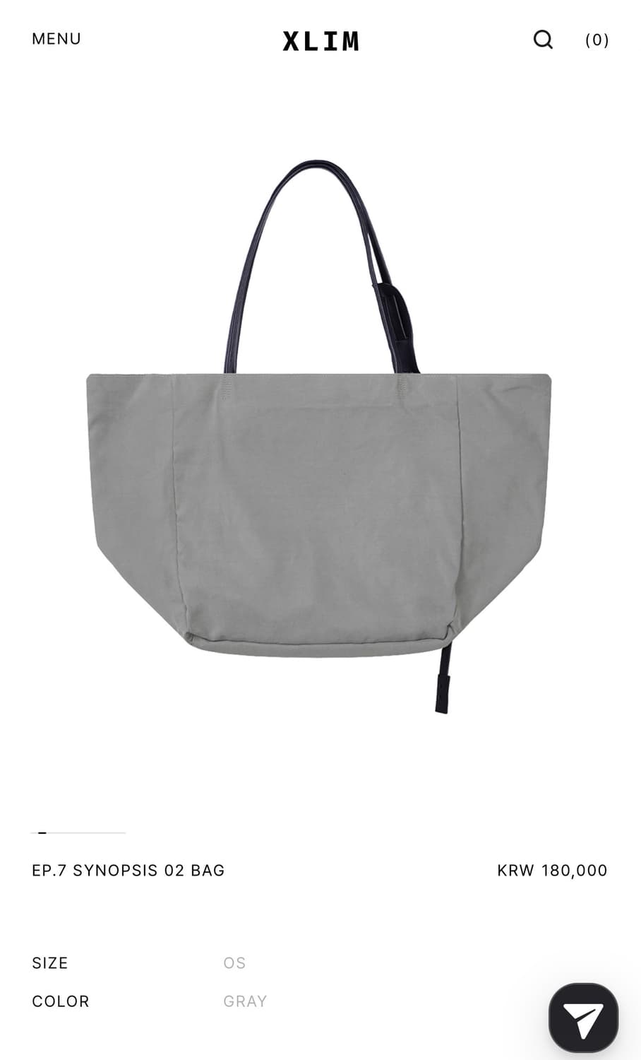 엑슬림 XLIM EP.7 SYNOPSIS 02 BAG 상품이미지1
