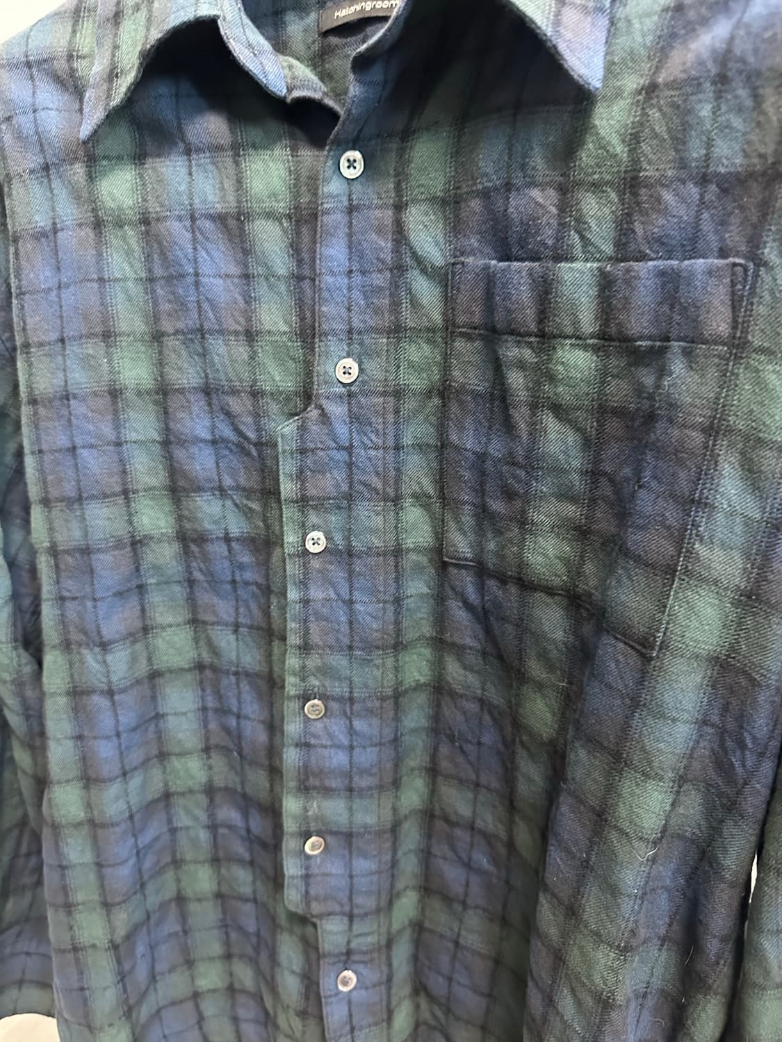 해칭룸 아카이브 체크 셔츠 상품이미지3