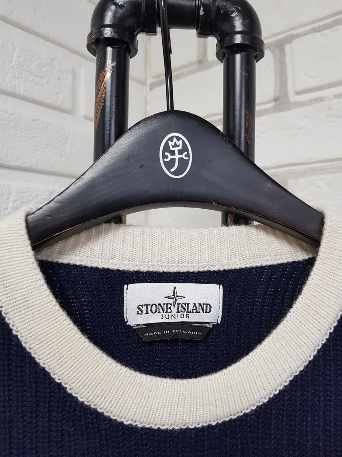 [12/44~55/정품] 스톤아일랜드 캐시미어혼방 빅로고니트 상품이미지2