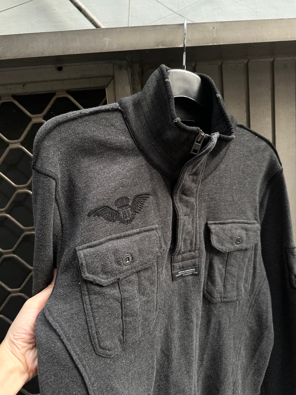 BUCKAROO wing embroidery fur zip up 상품이미지4