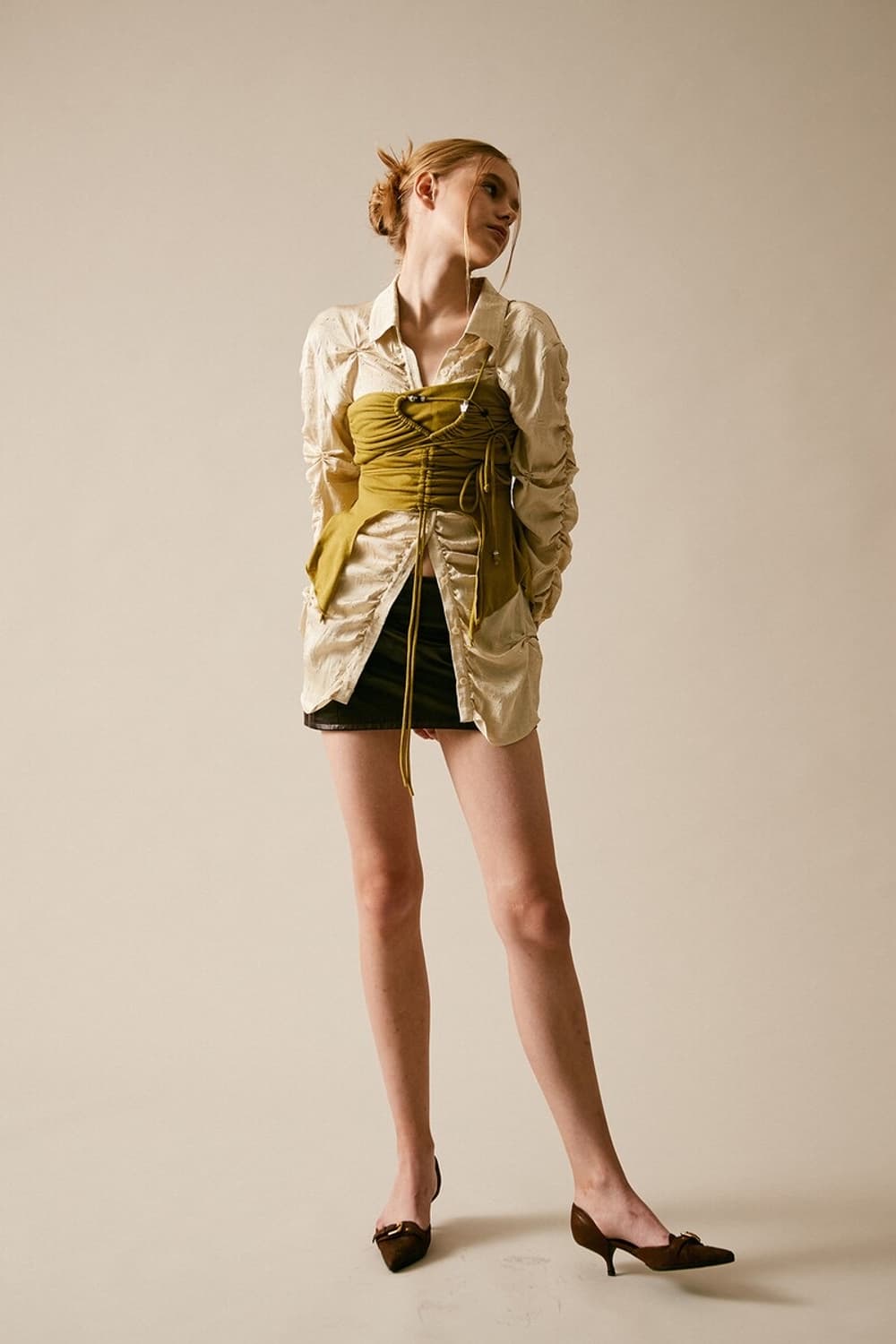 페인오어플레져 모르포 탑 올리브 MORPHO TOP OLIVE 상품이미지5