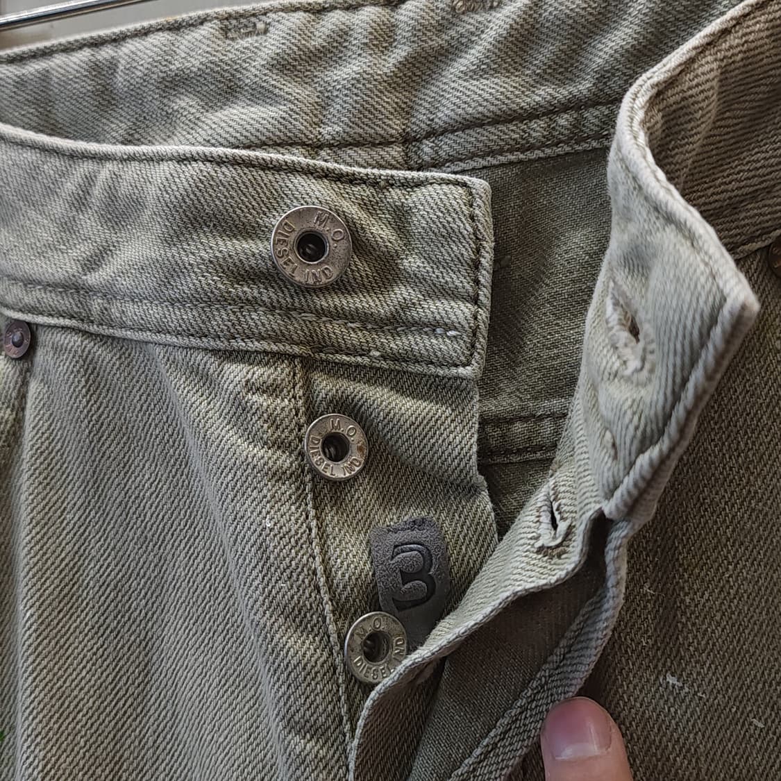 디젤 헤비코튼 코튼 팬츠 워크팬츠 페인팅 커스텀 33 상품이미지6