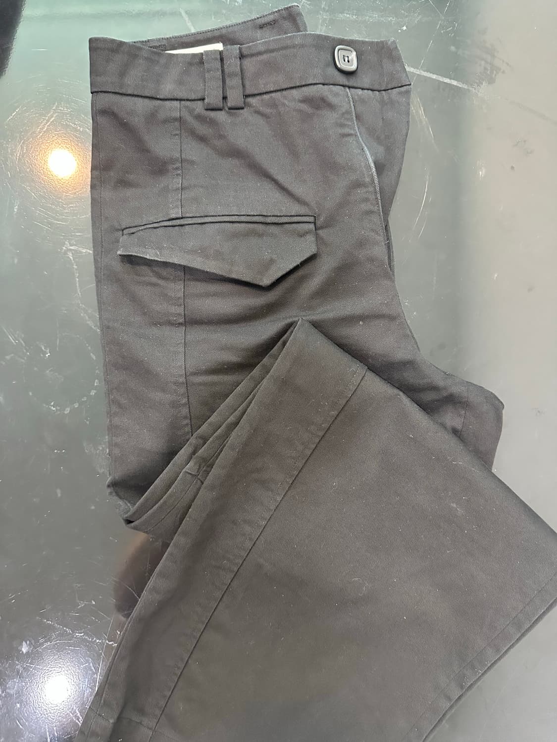 Aieul curved trousers_black 상품이미지2
