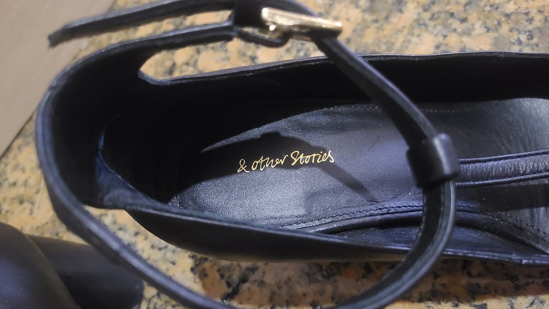 앤아더스토리즈 블랙 T스트랩 하이힐 구두 240 상품이미지10