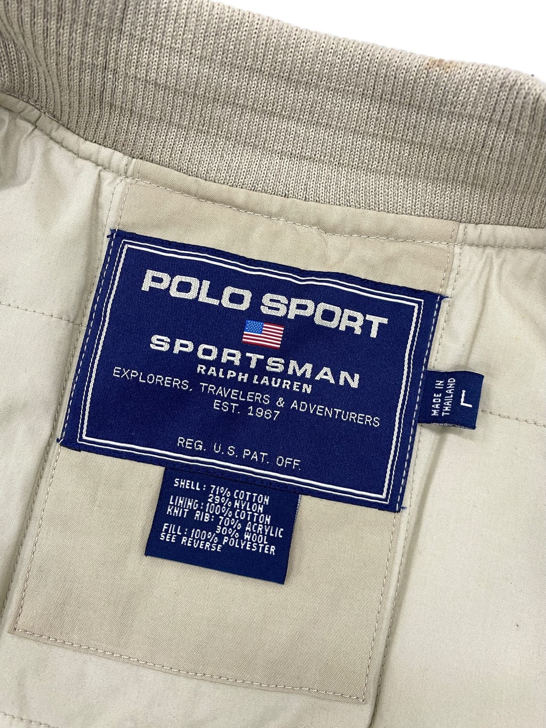 90's 폴로 스포츠 퀼팅 자켓 상품이미지10