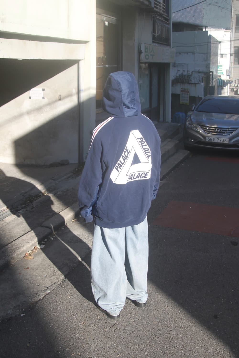 팔라스 X 아디다스 16FW 테리 반집업 후드티 XL 상품이미지1