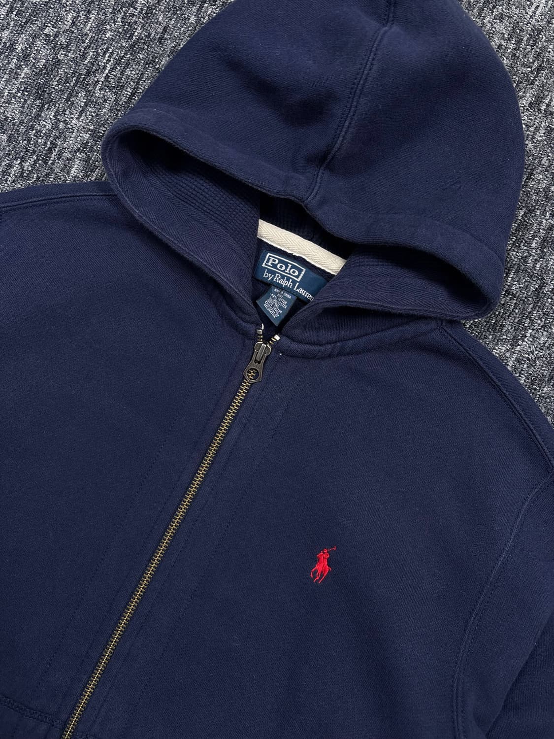 폴로 네이비 후드집업 상품이미지5
