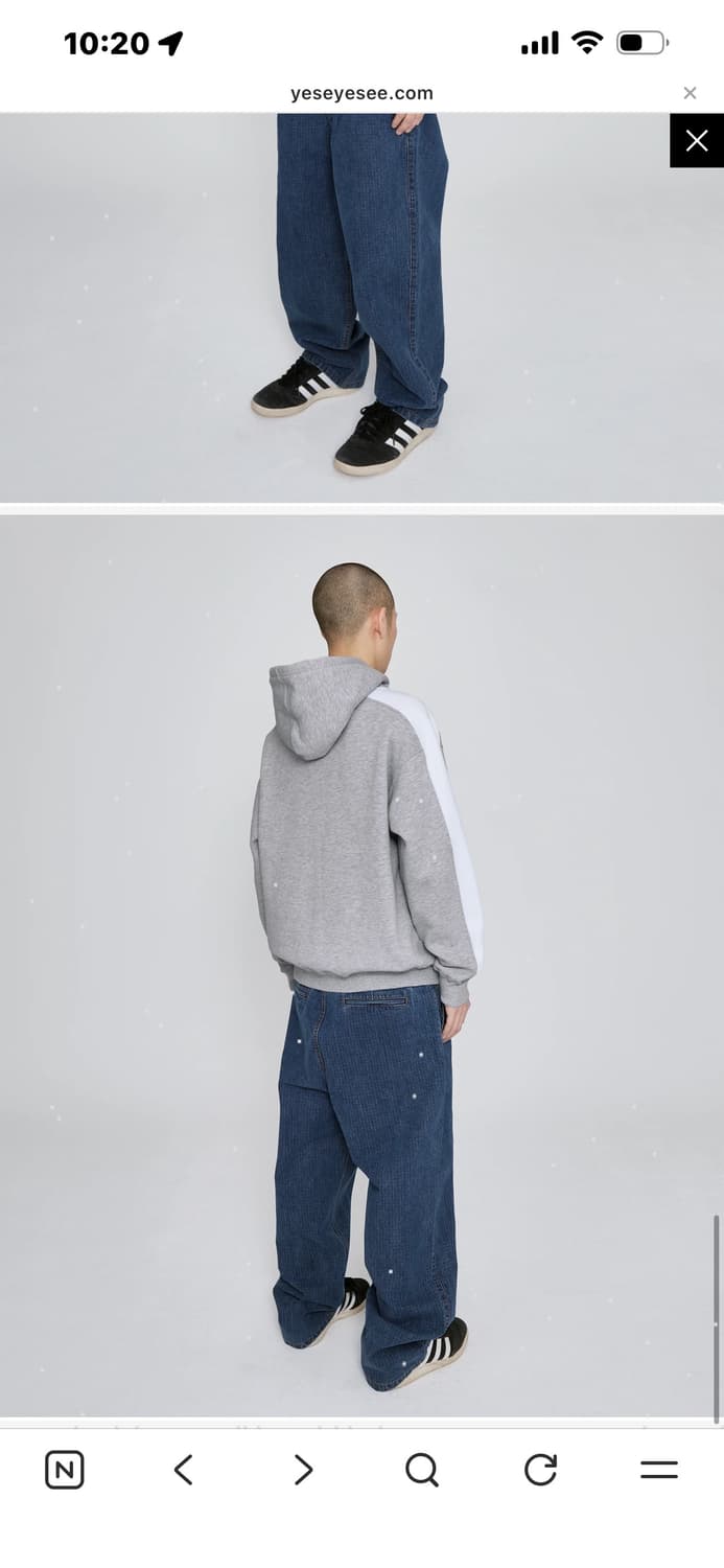 YESEYESEE Two Tucked Ripstop Denim Pants 상품이미지2