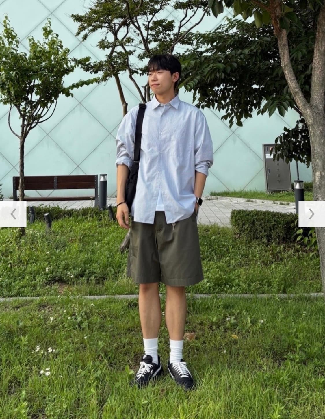 [새상품]유니클로 jw앤더슨 치노쇼트팬츠 2장(올리브/네이비) 상품이미지2