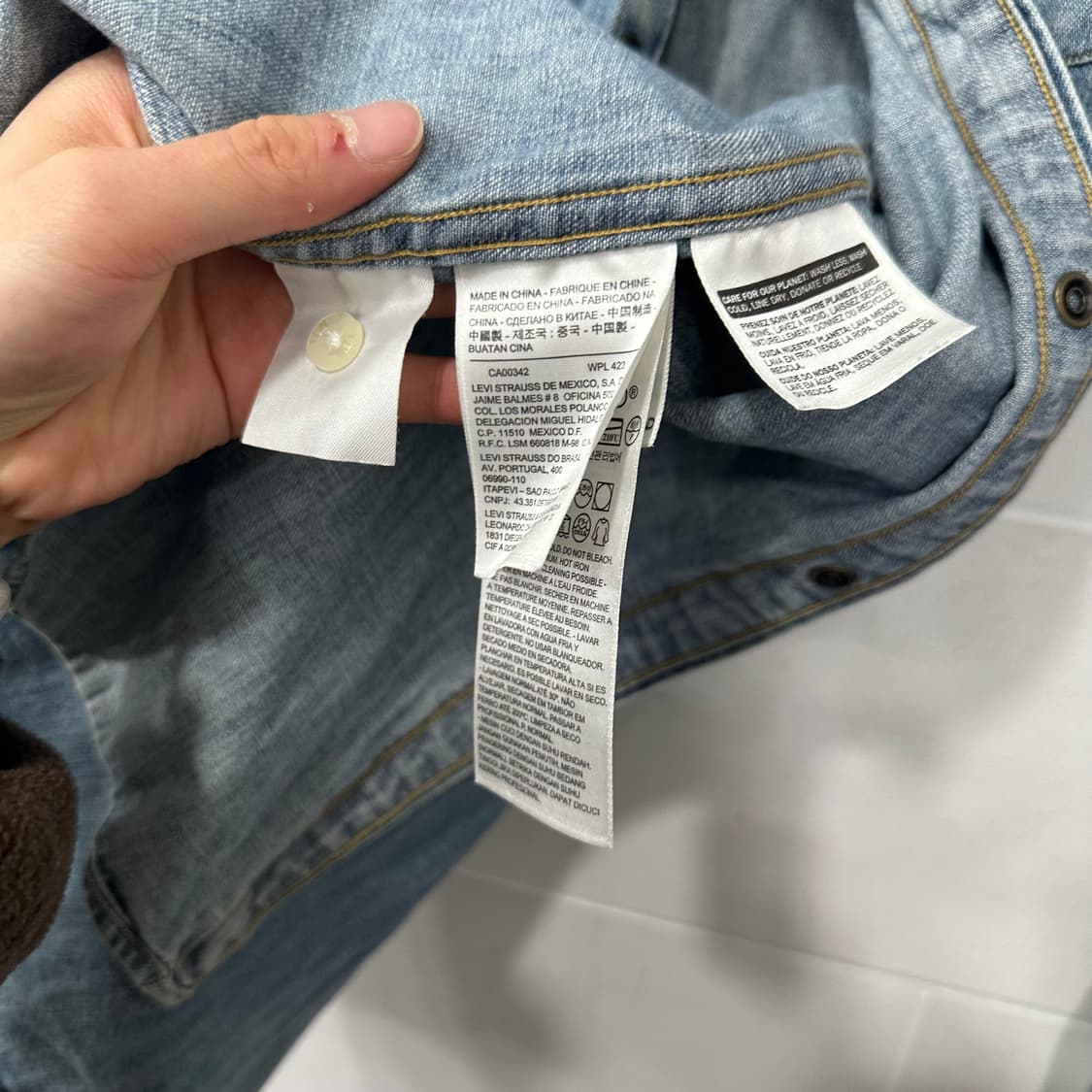 리바이스 웨스턴 셔츠 상품이미지5