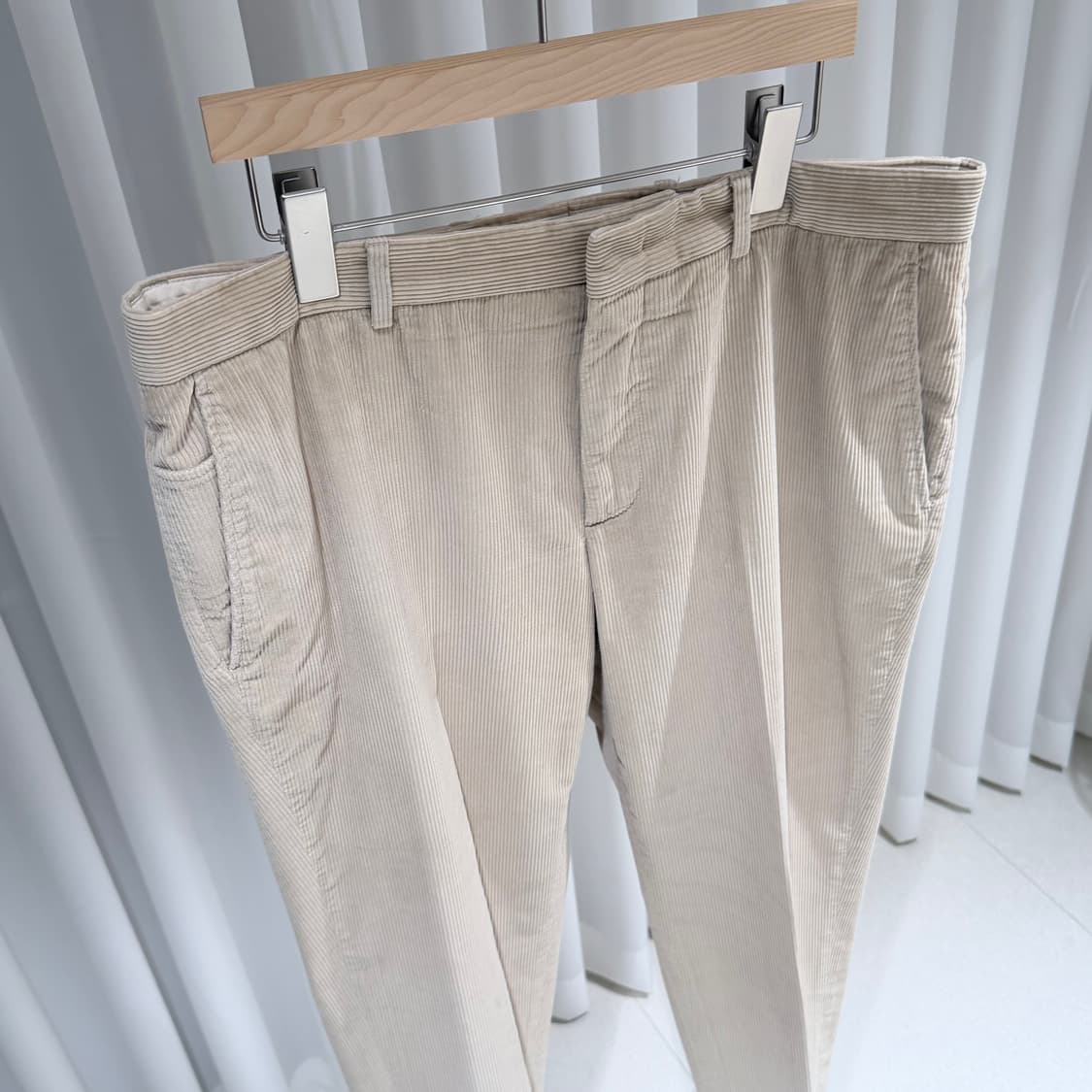 (A+/52) / 로로피아나 코듀로이 코튼 팬츠 아이보리 상품이미지2