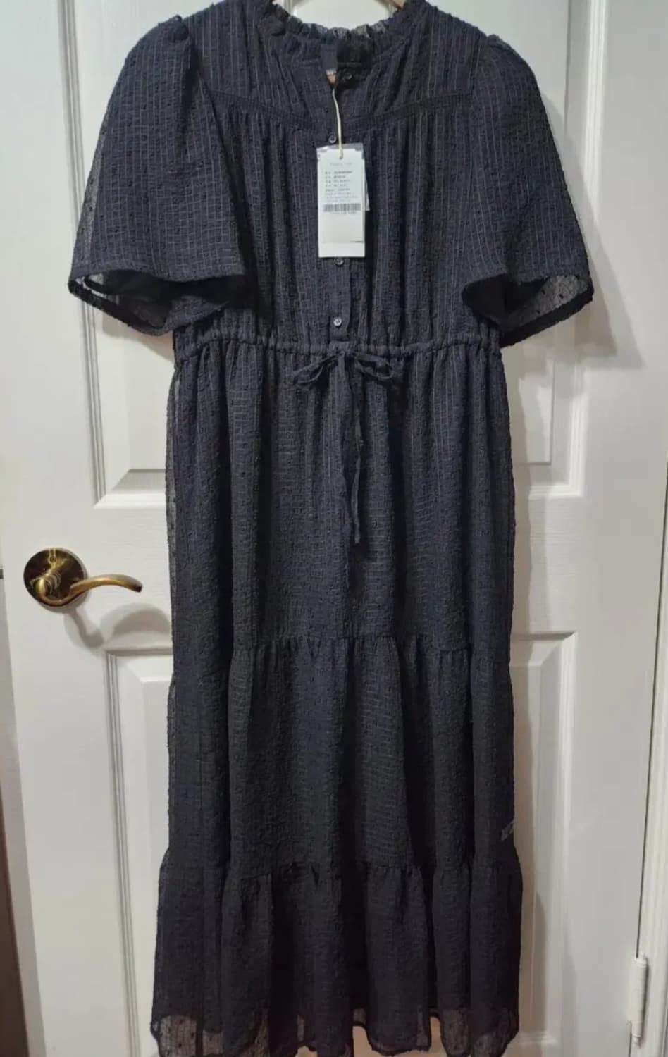 (새상품) 써스데이 아일랜드 블랙 원피스 T236MOP138W1 상품이미지1