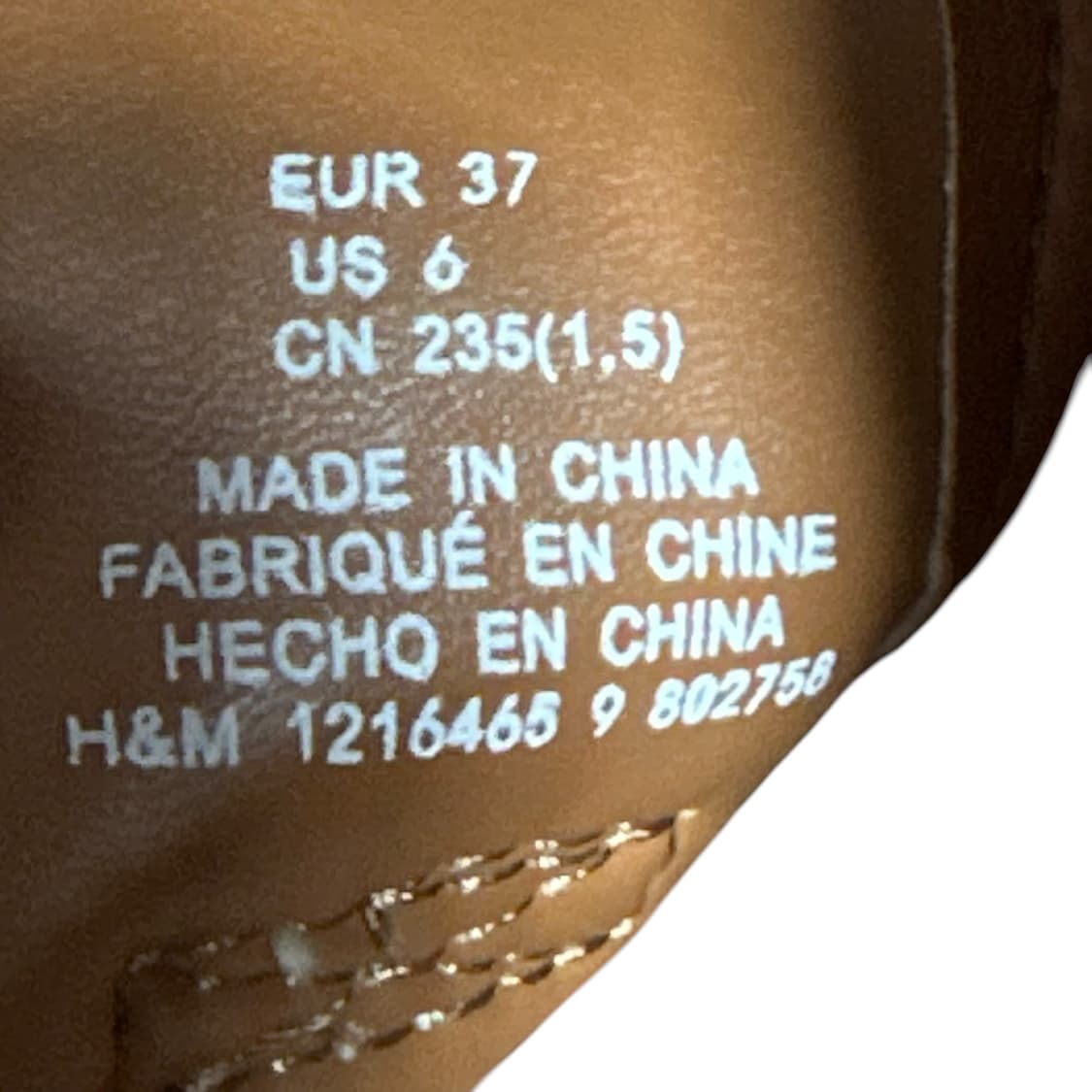✨ (바배) H&M 청키 브라운 베이지 샌들  상품이미지4