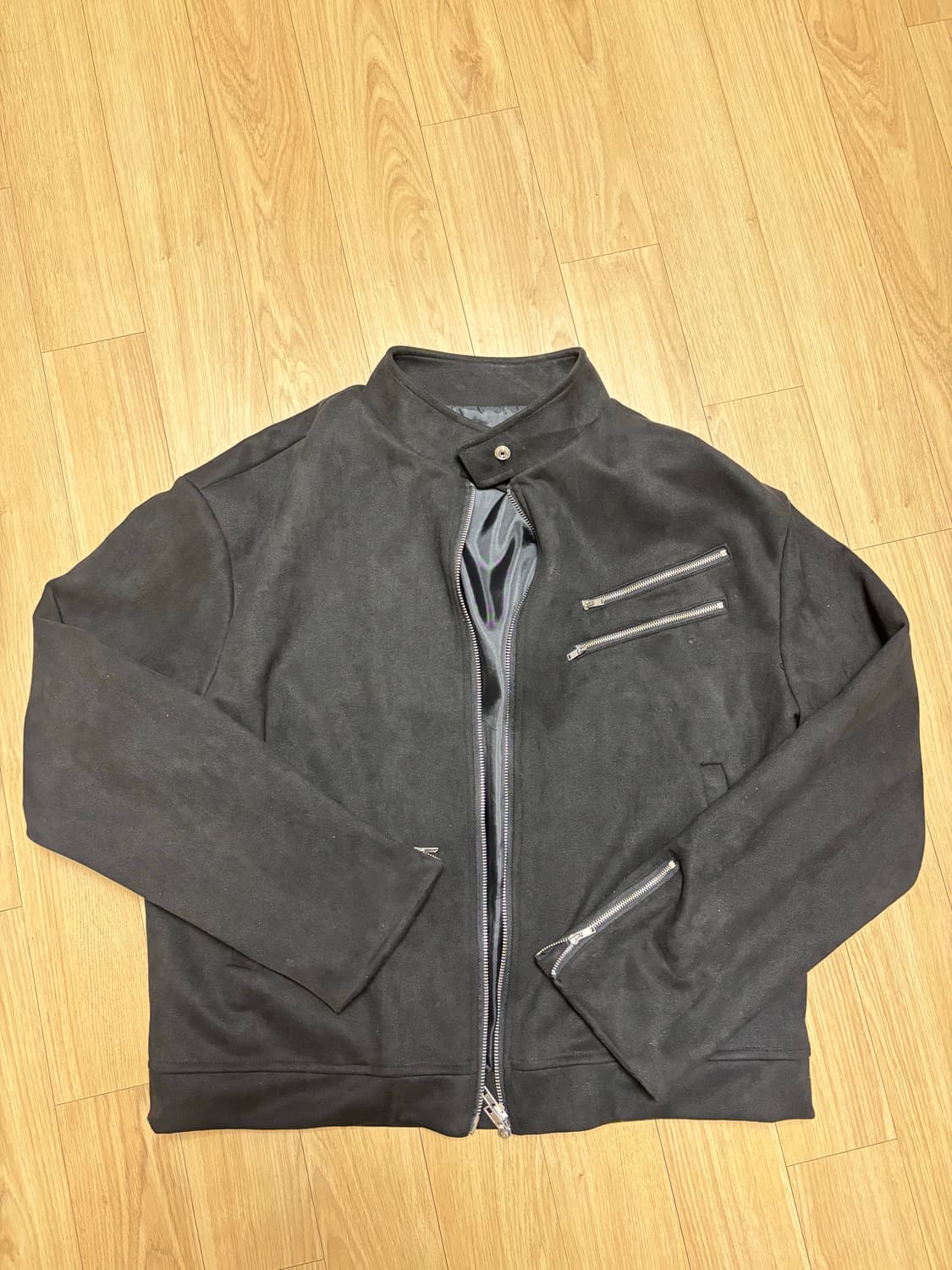 블랙 스웨이드 남성 자켓 상품이미지2