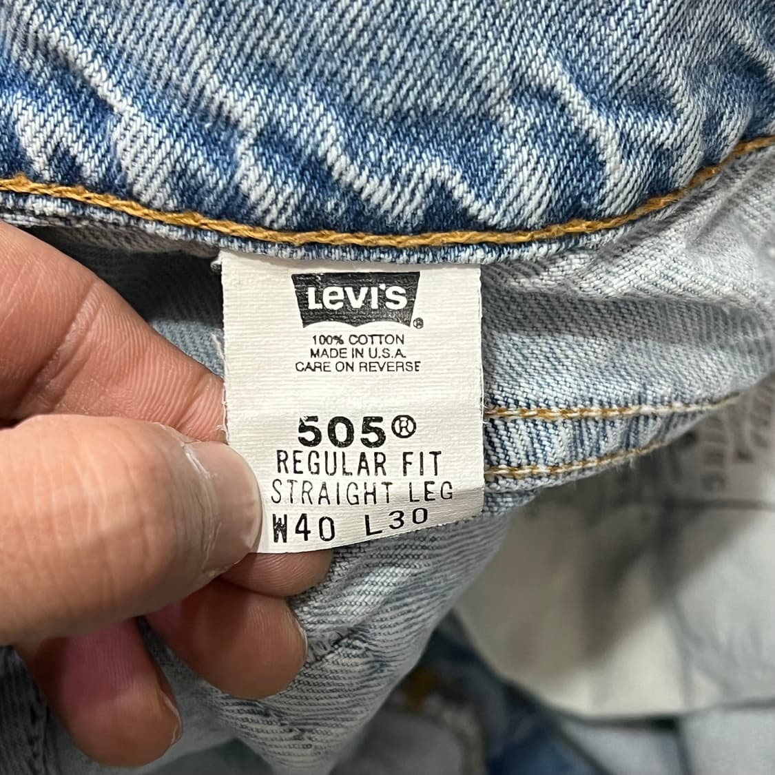 USA 리바이스 505 데님 팬츠 y14697 상품이미지8