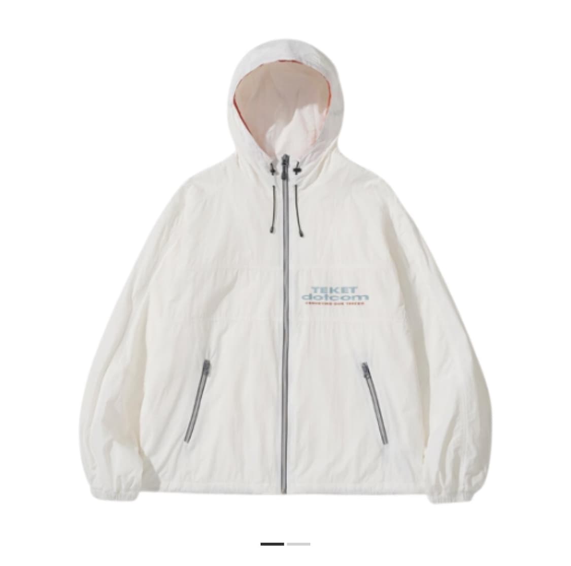 테켓 쉐어 윈드 자켓 화이트 상품이미지1