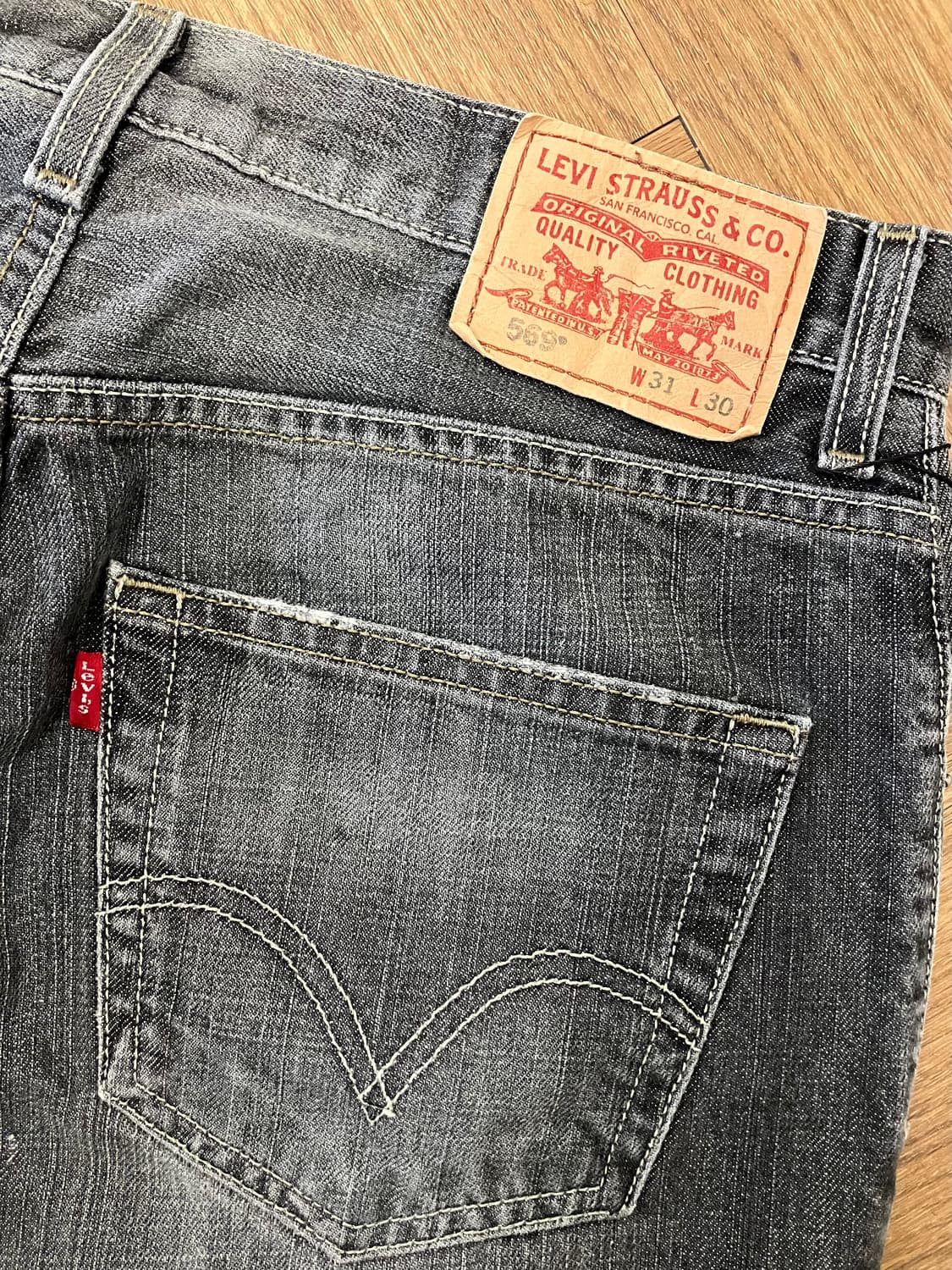 N4 리바이스 569 데님 청바지 팬츠 그레이 상품이미지1