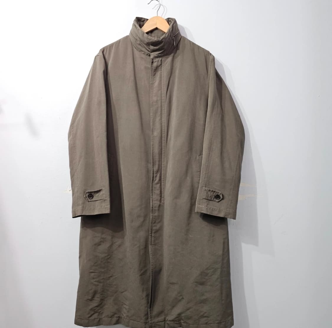 알레그리 남성 롱 코트 카키 95 상품이미지3