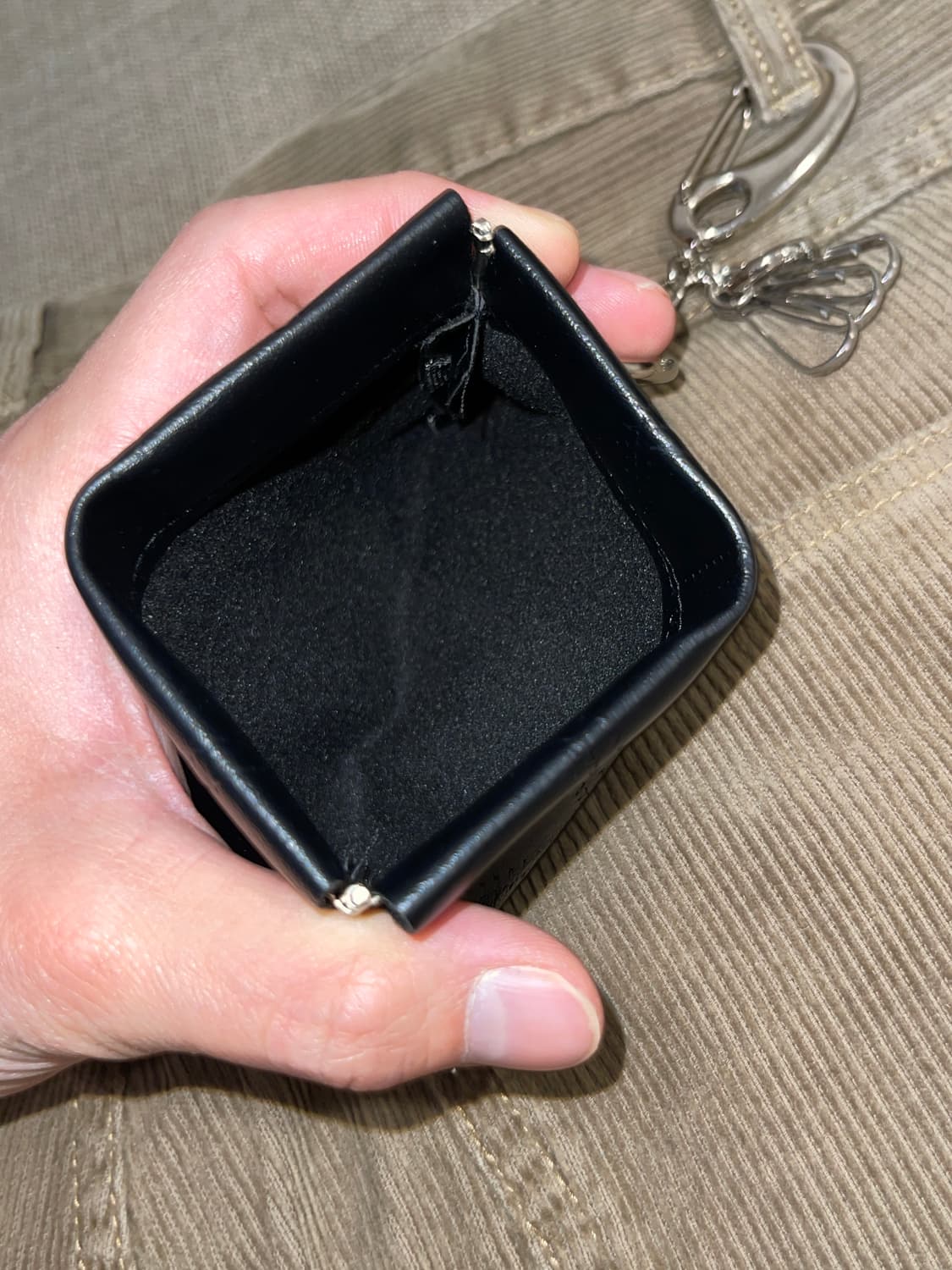 뱀피 가죽 키링 미니 지갑 자석 카드지갑  상품이미지10