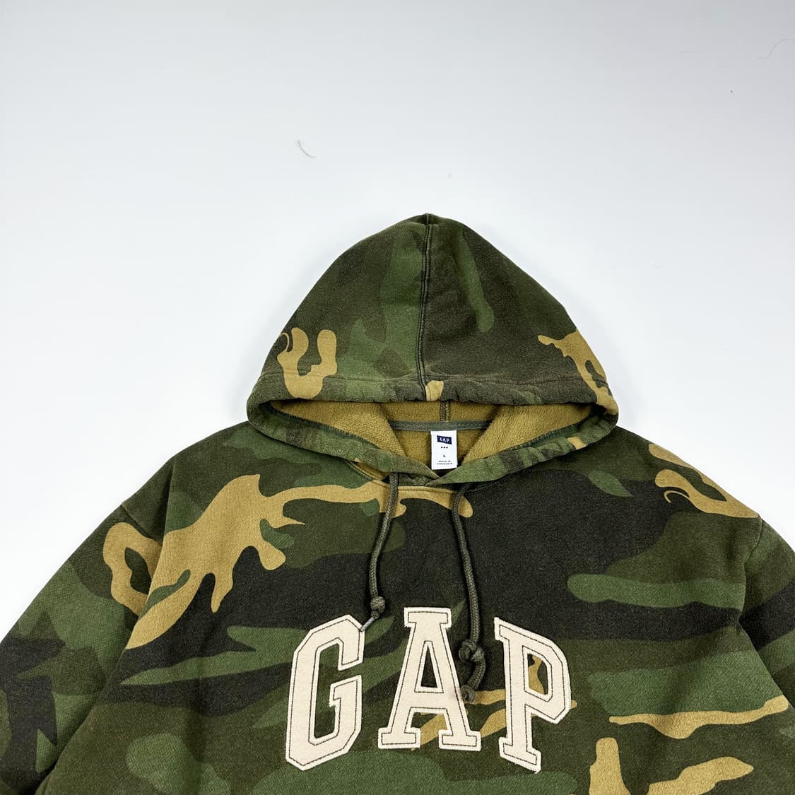 갭 GAP 밀리터리 카모 레터링 후드티 (L) 상품이미지1