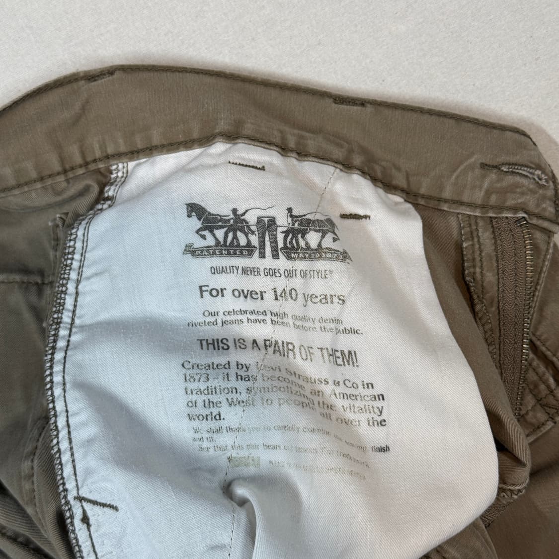 34inch34inch) 리바이스 워크웨어 버뮤다 카고팬츠 반바지 W31 상품이미지7