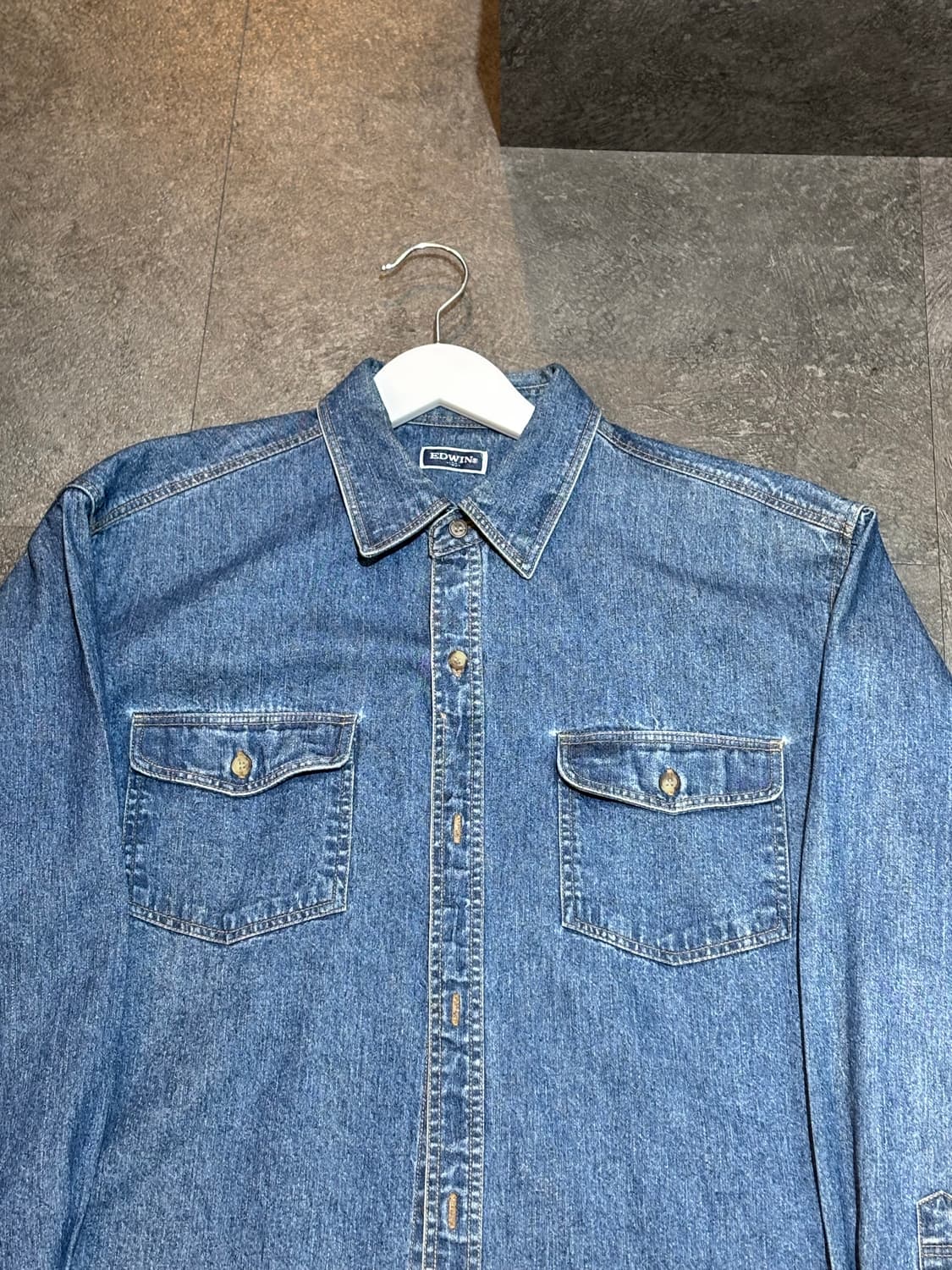 에드윈 EDWIN 데님 셔츠 남방 100사이즈 상품이미지4