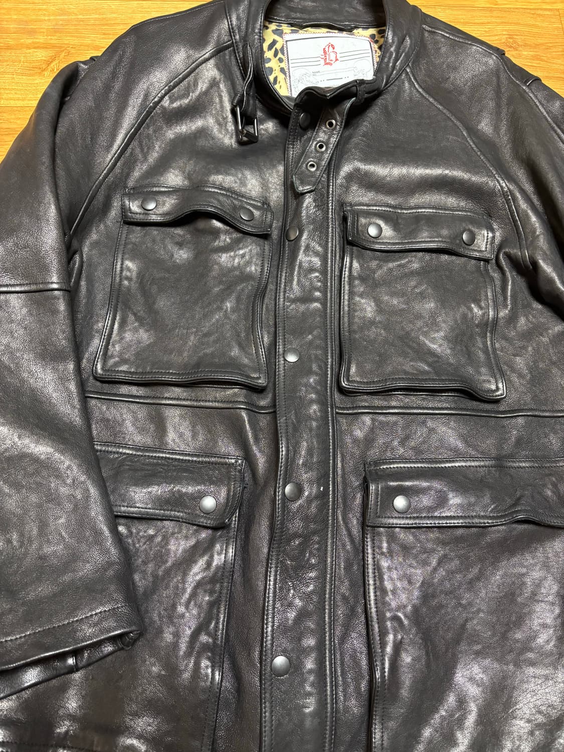 블랙아웃 바이커 자켓 XL 상품이미지1