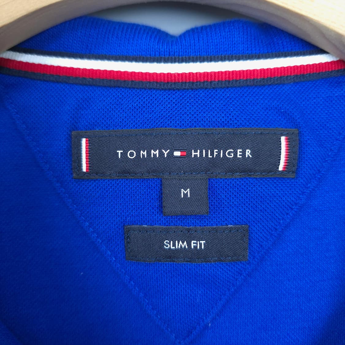 타미힐피거 슬림핏 클래식 반팔 카라티셔츠 M 상품이미지6