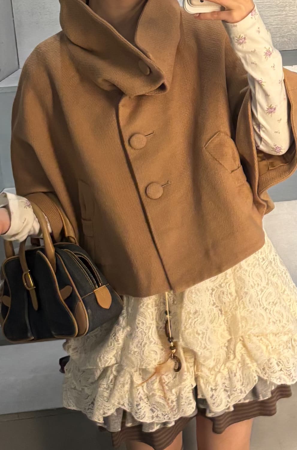 리본 모카 케이프 상품이미지3