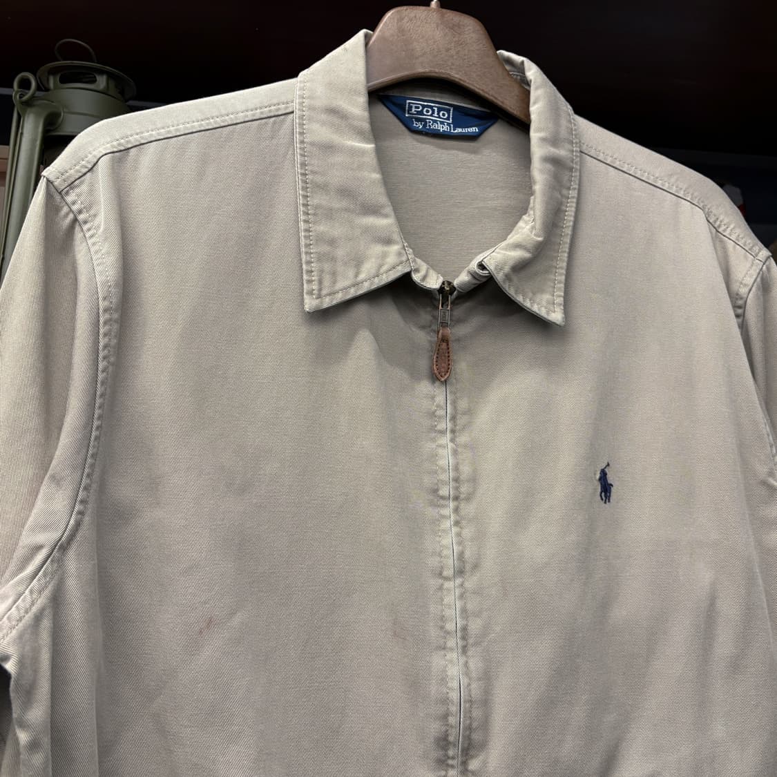 80s-90s 폴로 랄프로렌 베이직 코튼트윌 스윙탑 집업자켓 N682 상품이미지3