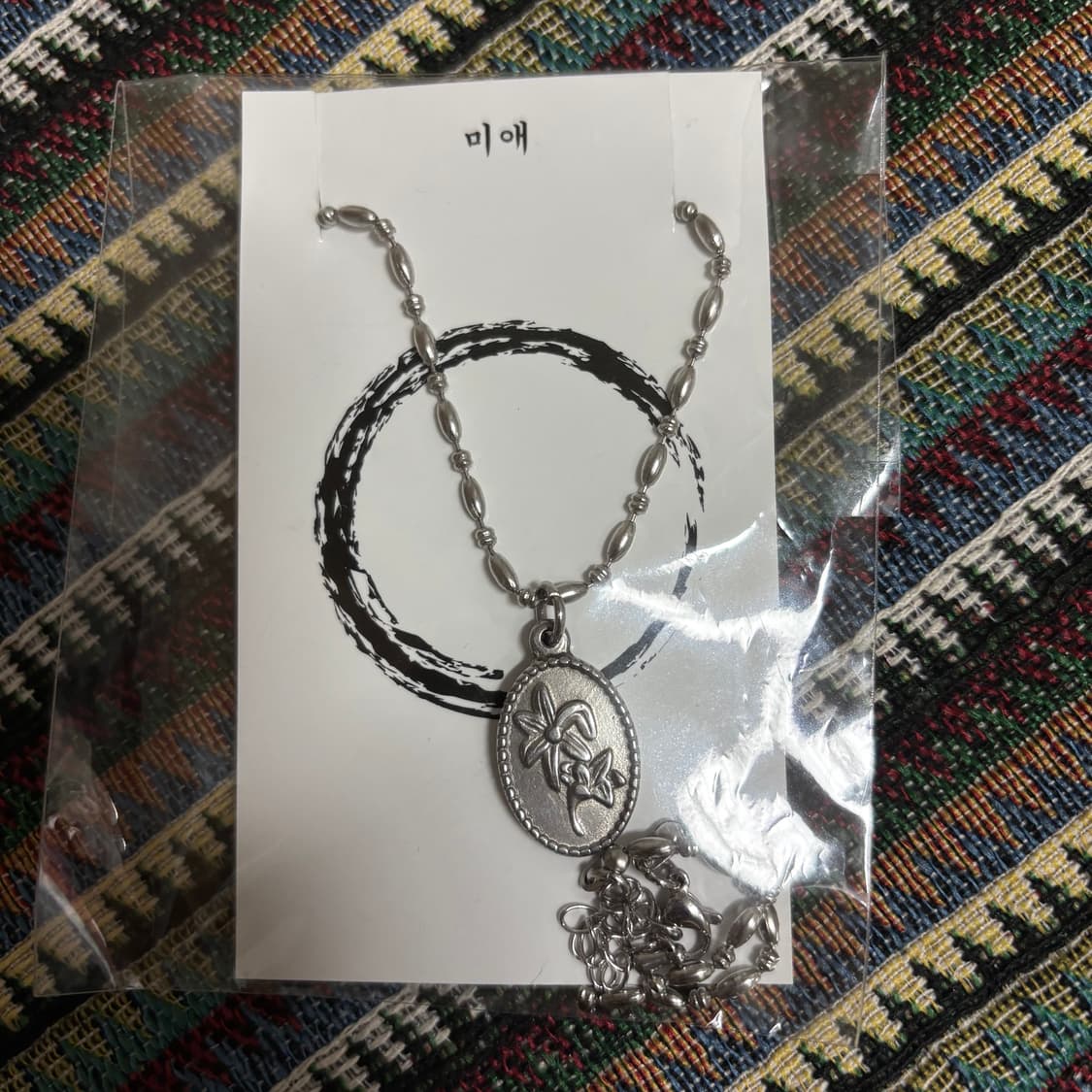 미애 목걸이 꽃 펜던트 체인 목걸이 상품이미지1