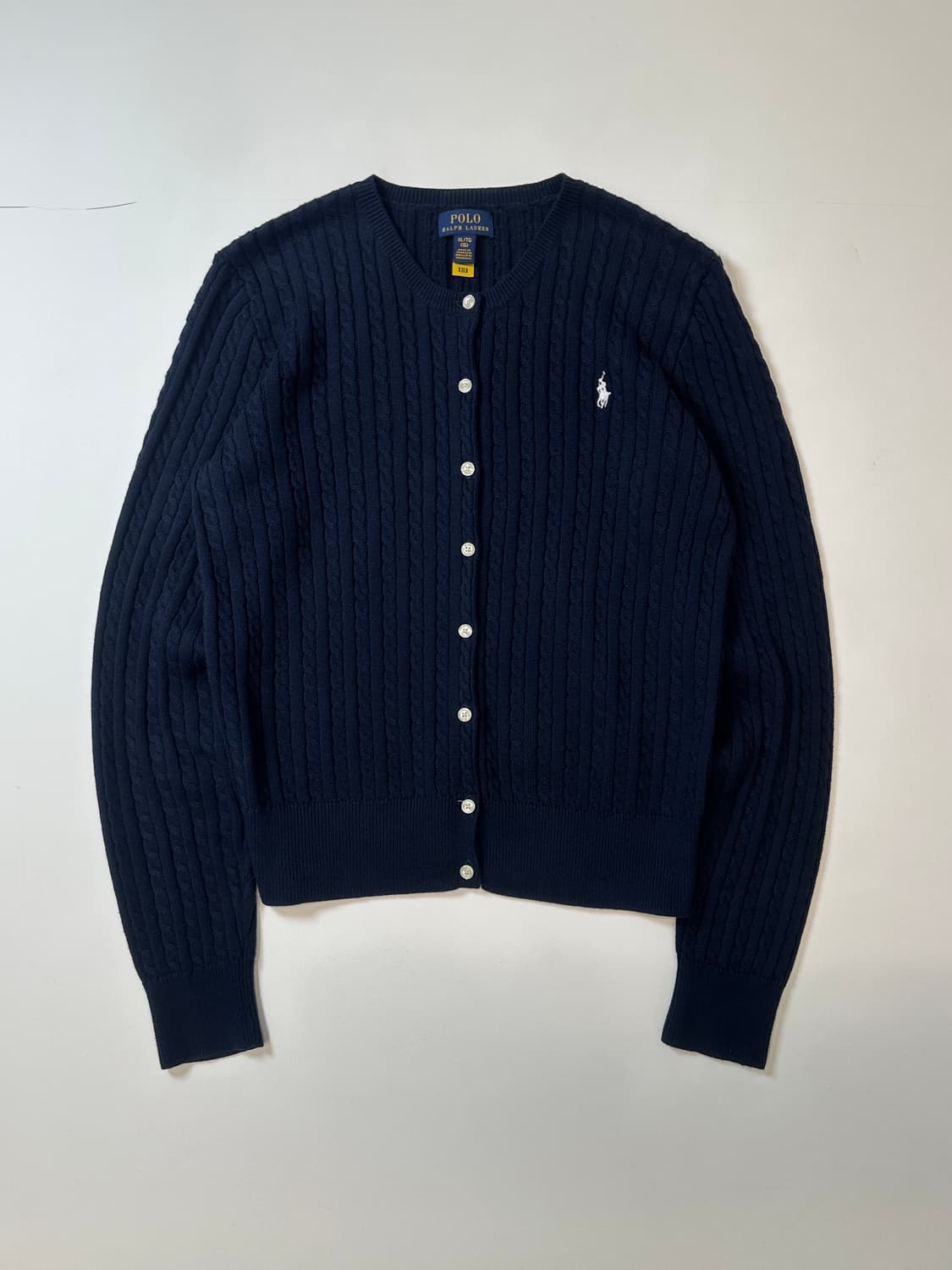 폴로 랄프로렌 케이블 가디건 네이비 상품이미지1